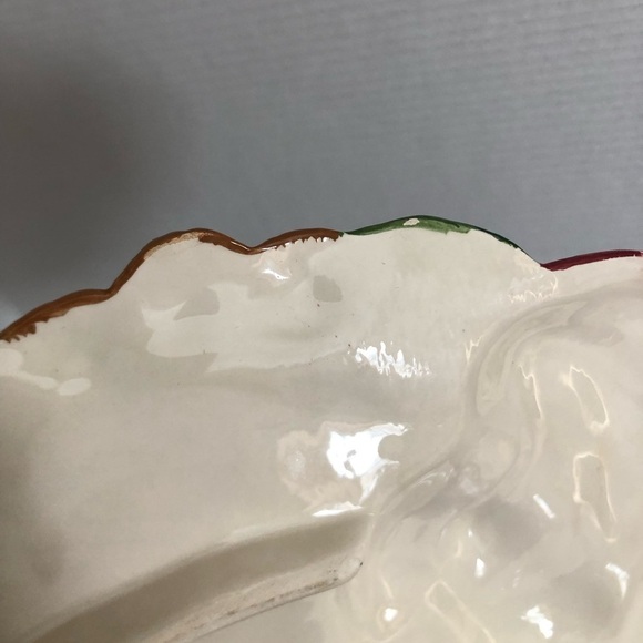 Vtg Ceramic Santa Plate - Picture 6 of 13